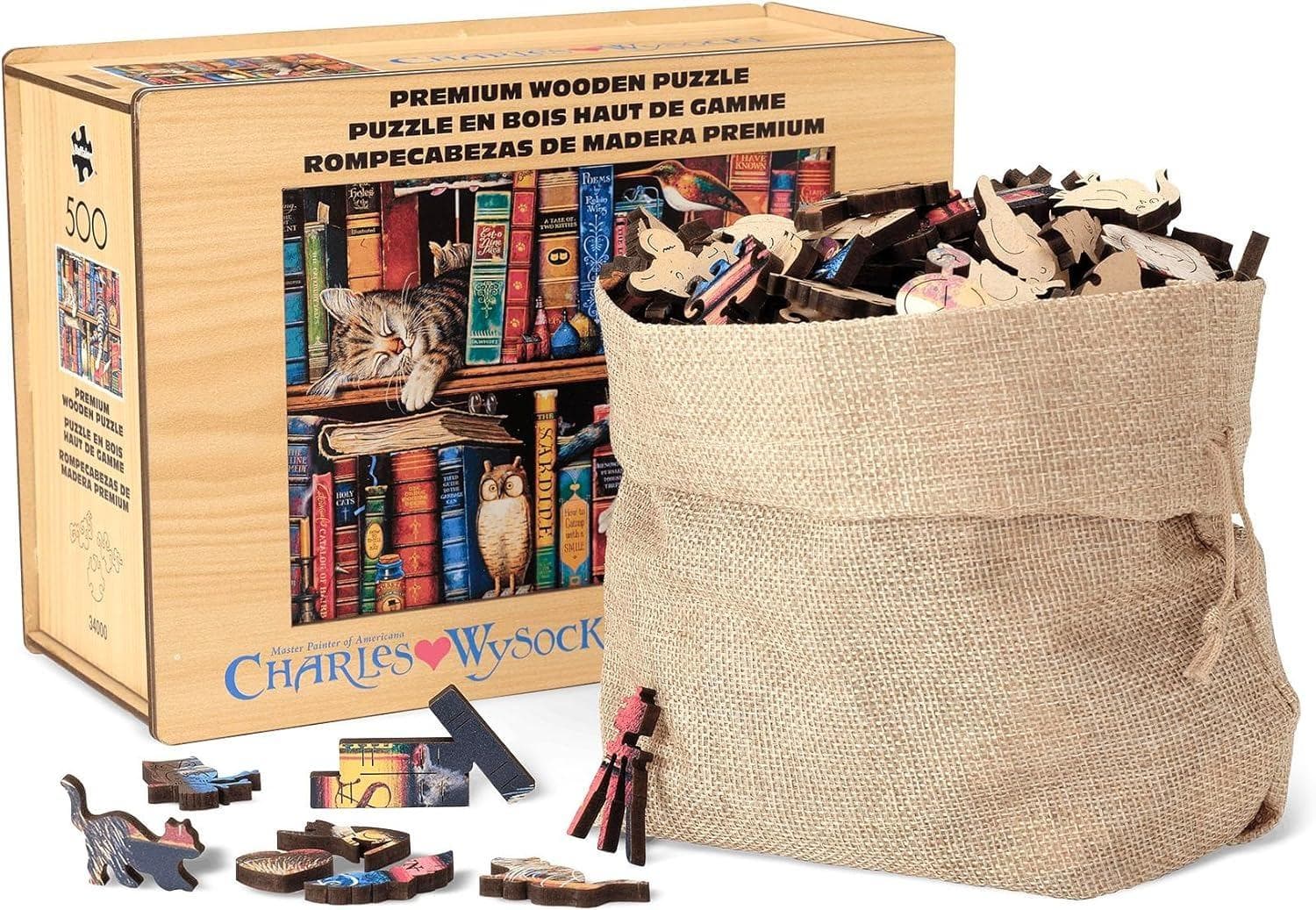 Wood Puzzle: Frederick the Literate– Whimsy Pieces