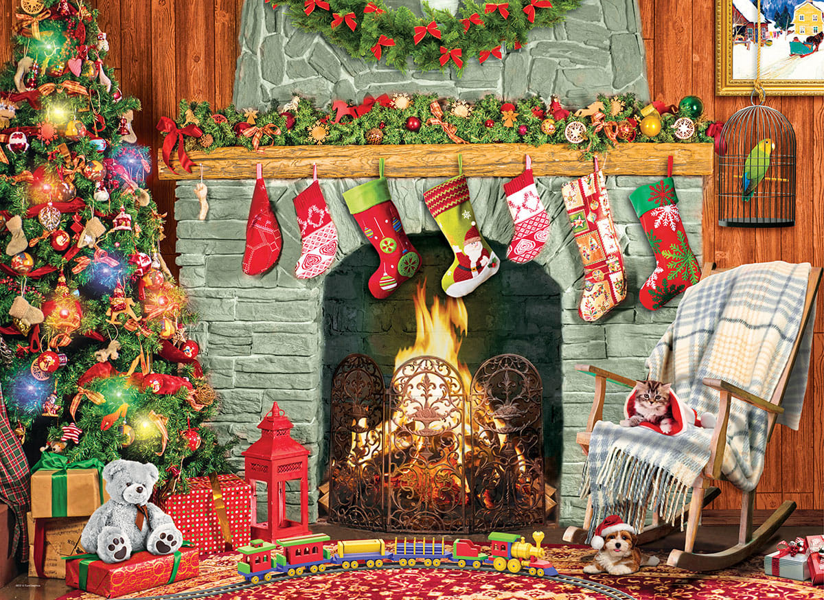 Christmas by the Fireplace (Small Box)