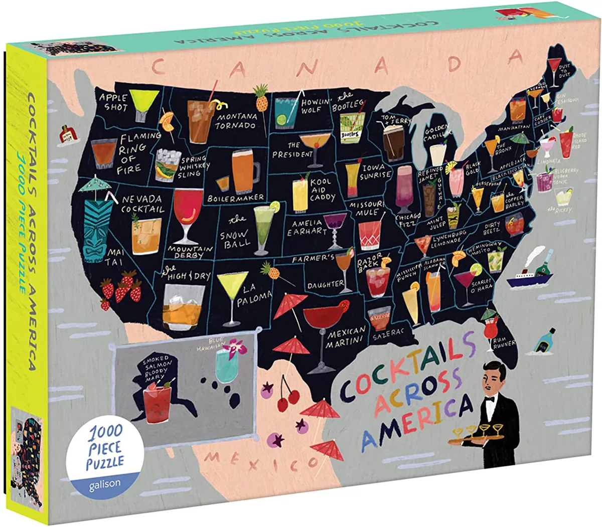 Cocktail Map of the USA
