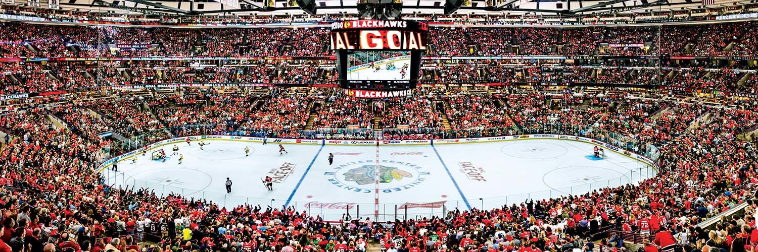 Chicago Blackhawks NHL Stadium Panoramics Center View