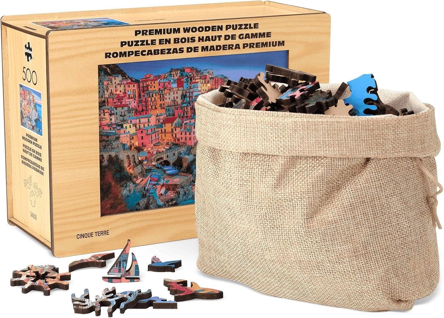 Wood Puzzle: Cinque Terre – Whimsy Pieces