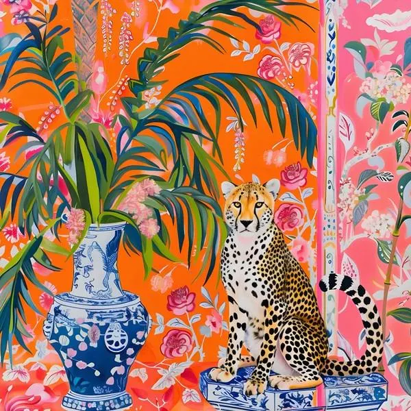 Cheetah and Ginger Jar