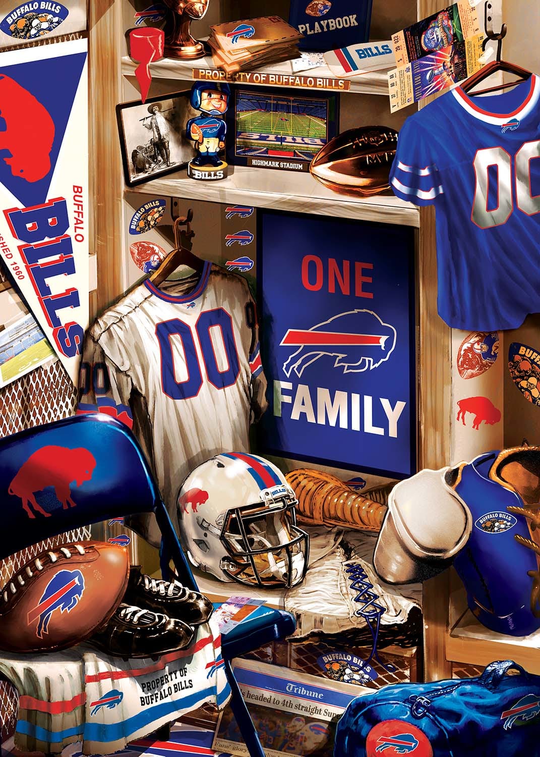 Buffalo Bills NFL Locker Room