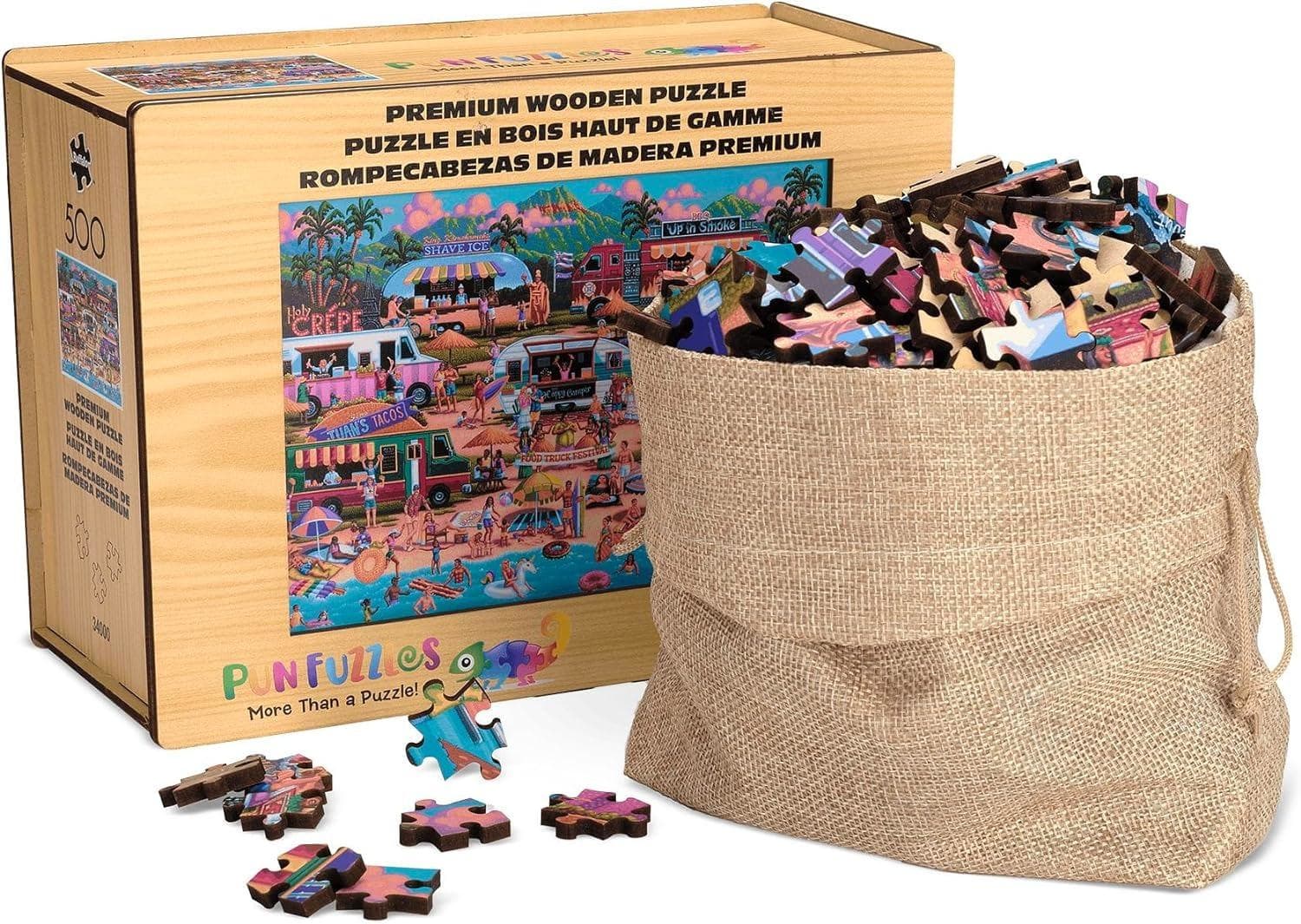 Wood Puzzle: Hawaiian Food Truck Festival
