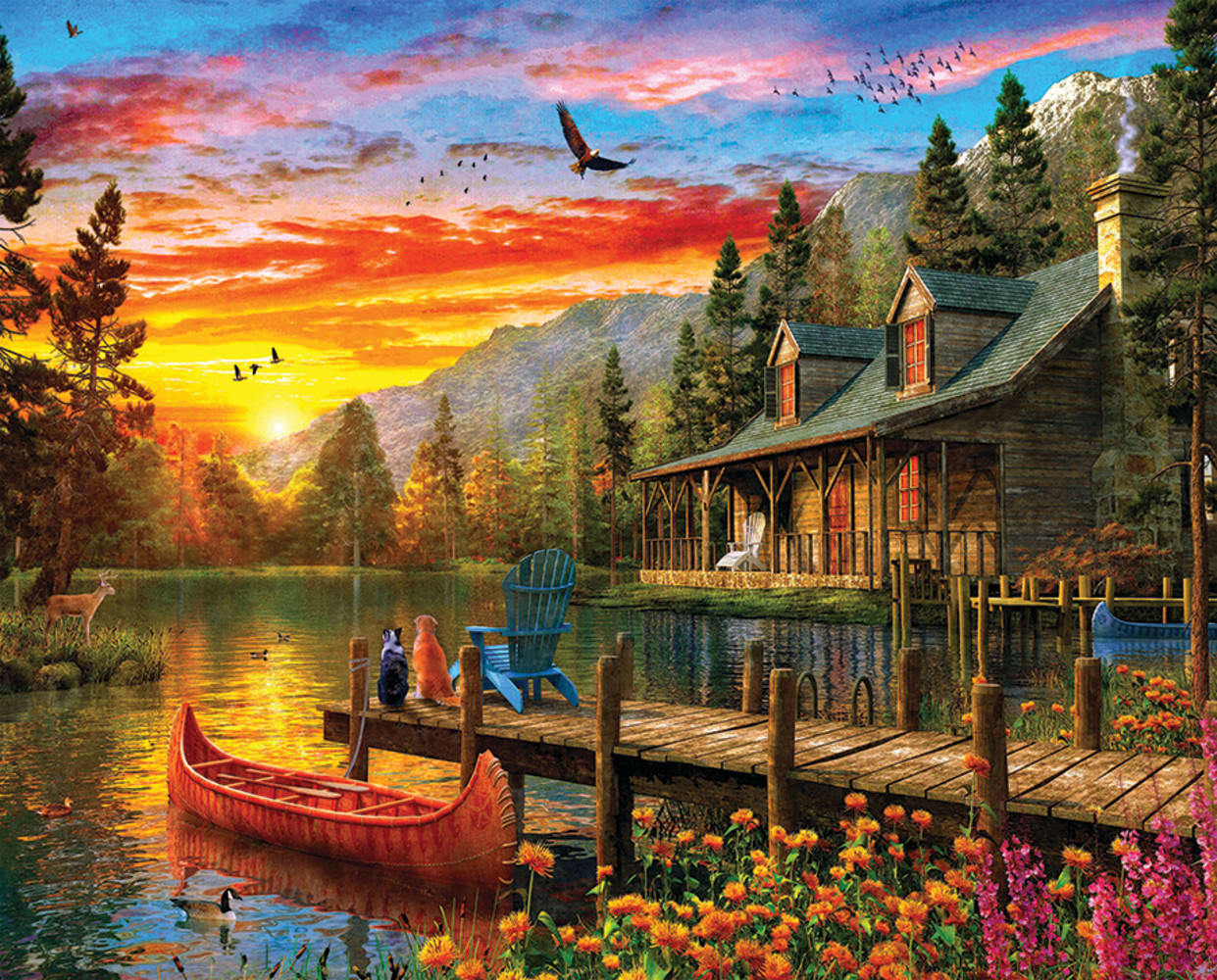 Cabin Evening Sunset