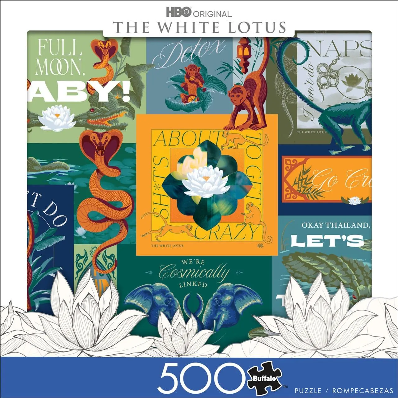 White Lotus Collage